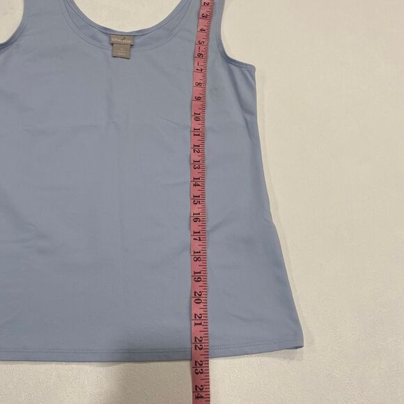 Chico’s Blue Stretch Tank Top Size 0 (S) | Soft Sleeveless Layering Top - Picture 4 of 6